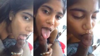 Desi Girl Sucking Lover Dick | Viral MMS