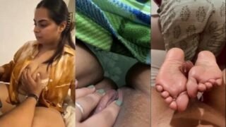 Desi BBW Girl Shows And Footjob | Viral MMS
