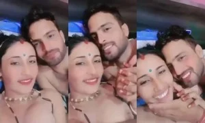 Desi Cpl Romance And Boobs Pressing | Viral MMS