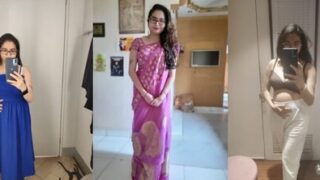 Sexy Desi Bhabhi Shows Milky Boobs | Viral MMS