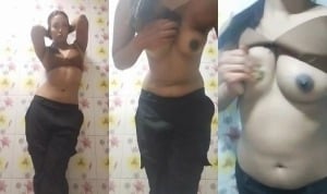 Desi Slim Girl Shows Her Boobs | Viral MMS