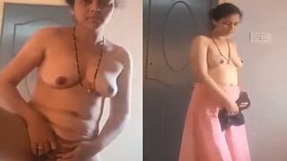 Sexy Desi Wife Striping And Ridding Dick | Viral MMS