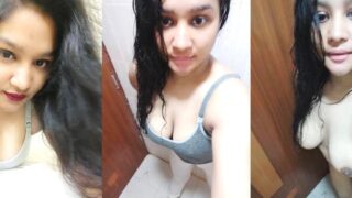 Cute Desi Girl Striping And Shows Nude Body Part 1 | Viral MMS